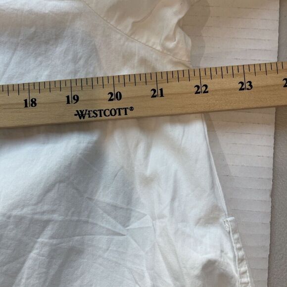 White Prairie Mennonite Amish Dress Size M Cottage Core Handmaid Smock Modest - Picture 10 of 14